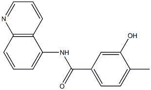 3-hydroxy-4-methyl-N-(quinolin-5-yl)benzamide Struktur