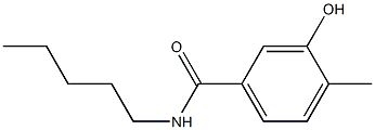 3-hydroxy-4-methyl-N-pentylbenzamide Struktur