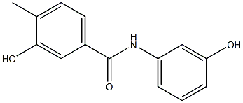 3-hydroxy-N-(3-hydroxyphenyl)-4-methylbenzamide Struktur