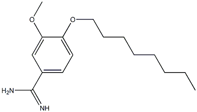 3-methoxy-4-(octyloxy)benzene-1-carboximidamide Struktur