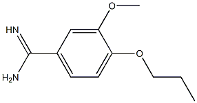 3-methoxy-4-propoxybenzenecarboximidamide Struktur