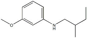 3-methoxy-N-(2-methylbutyl)aniline Struktur