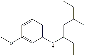 3-methoxy-N-(5-methylheptan-3-yl)aniline Struktur