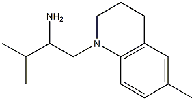 3-methyl-1-(6-methyl-1,2,3,4-tetrahydroquinolin-1-yl)butan-2-amine Struktur