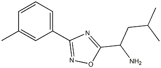 3-methyl-1-[3-(3-methylphenyl)-1,2,4-oxadiazol-5-yl]butan-1-amine Struktur