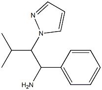 3-methyl-1-phenyl-2-(1H-pyrazol-1-yl)butan-1-amine Struktur