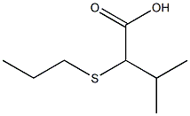 3-methyl-2-(propylsulfanyl)butanoic acid Struktur