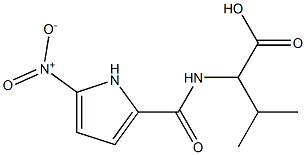 3-methyl-2-[(5-nitro-1H-pyrrol-2-yl)formamido]butanoic acid Struktur