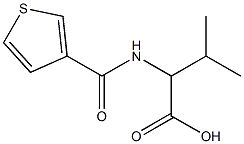 3-methyl-2-[(thien-3-ylcarbonyl)amino]butanoic acid Struktur