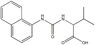 3-methyl-2-{[(1-naphthylamino)carbonyl]amino}butanoic acid Struktur