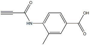 3-methyl-4-(propioloylamino)benzoic acid Struktur