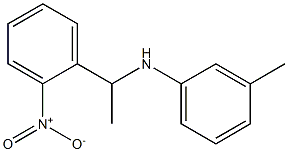 3-methyl-N-[1-(2-nitrophenyl)ethyl]aniline Struktur