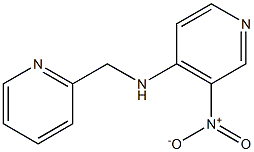 3-nitro-N-(pyridin-2-ylmethyl)pyridin-4-amine Struktur