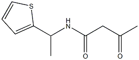 3-oxo-N-[1-(thiophen-2-yl)ethyl]butanamide Struktur