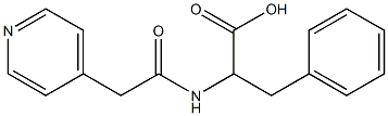 3-phenyl-2-[(pyridin-4-ylacetyl)amino]propanoic acid Struktur