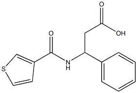 3-phenyl-3-[(thien-3-ylcarbonyl)amino]propanoic acid Struktur