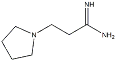 3-pyrrolidin-1-ylpropanimidamide Struktur