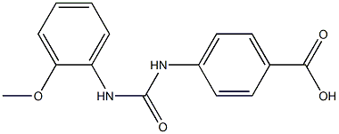 4-({[(2-methoxyphenyl)amino]carbonyl}amino)benzoic acid Struktur