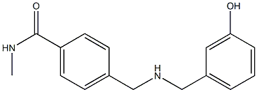 4-({[(3-hydroxyphenyl)methyl]amino}methyl)-N-methylbenzamide Struktur