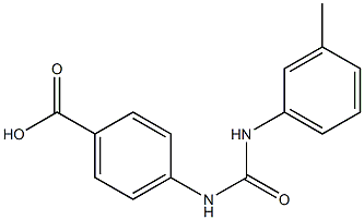 4-({[(3-methylphenyl)amino]carbonyl}amino)benzoic acid Struktur