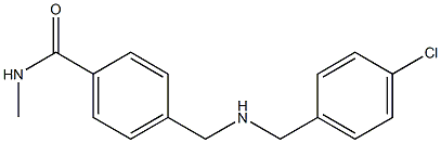 4-({[(4-chlorophenyl)methyl]amino}methyl)-N-methylbenzamide Struktur