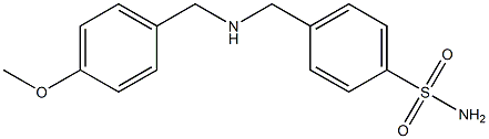 4-({[(4-methoxyphenyl)methyl]amino}methyl)benzene-1-sulfonamide Struktur