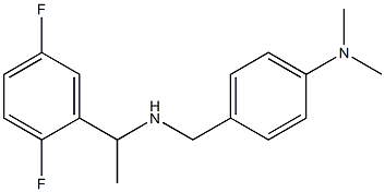 4-({[1-(2,5-difluorophenyl)ethyl]amino}methyl)-N,N-dimethylaniline Struktur