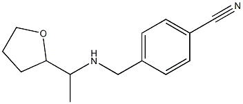 4-({[1-(oxolan-2-yl)ethyl]amino}methyl)benzonitrile Struktur