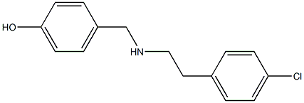 4-({[2-(4-chlorophenyl)ethyl]amino}methyl)phenol Struktur