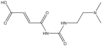 4-({[2-(dimethylamino)ethyl]carbamoyl}amino)-4-oxobut-2-enoic acid Struktur