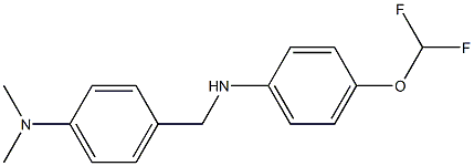 4-({[4-(difluoromethoxy)phenyl]amino}methyl)-N,N-dimethylaniline Struktur