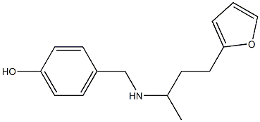 4-({[4-(furan-2-yl)butan-2-yl]amino}methyl)phenol Struktur