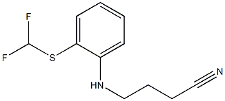 4-({2-[(difluoromethyl)sulfanyl]phenyl}amino)butanenitrile Struktur