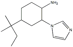 4-(1,1-dimethylpropyl)-2-(1H-imidazol-1-yl)cyclohexanamine Struktur