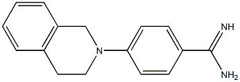 4-(1,2,3,4-tetrahydroisoquinolin-2-yl)benzene-1-carboximidamide Struktur