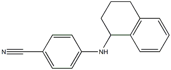 4-(1,2,3,4-tetrahydronaphthalen-1-ylamino)benzonitrile Struktur