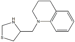 4-(1,2,3,4-tetrahydroquinolin-1-ylmethyl)-1,3-thiazolidine Struktur