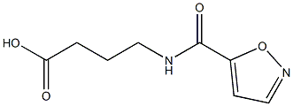 4-(1,2-oxazol-5-ylformamido)butanoic acid Struktur