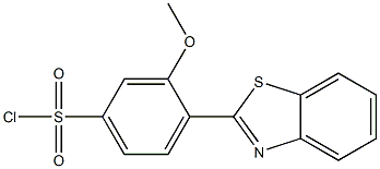 4-(1,3-benzothiazol-2-yl)-3-methoxybenzenesulfonyl chloride Struktur