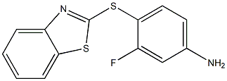 4-(1,3-benzothiazol-2-ylsulfanyl)-3-fluoroaniline Struktur