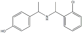 4-(1-{[1-(2-chlorophenyl)ethyl]amino}ethyl)phenol Struktur