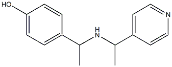 4-(1-{[1-(pyridin-4-yl)ethyl]amino}ethyl)phenol Struktur