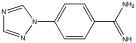 4-(1H-1,2,4-triazol-1-yl)benzene-1-carboximidamide Struktur