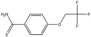 4-(2,2,2-trifluoroethoxy)benzenecarbothioamide Struktur