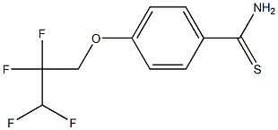 4-(2,2,3,3-tetrafluoropropoxy)benzene-1-carbothioamide Struktur