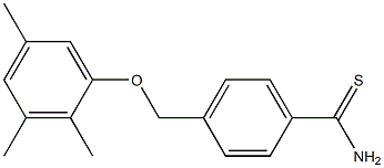 4-(2,3,5-trimethylphenoxymethyl)benzene-1-carbothioamide Struktur