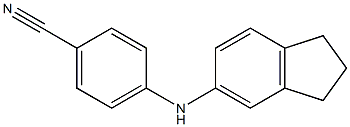 4-(2,3-dihydro-1H-inden-5-ylamino)benzonitrile Struktur