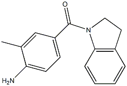 4-(2,3-dihydro-1H-indol-1-ylcarbonyl)-2-methylaniline Struktur