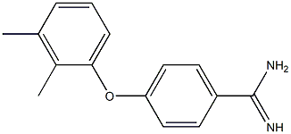 4-(2,3-dimethylphenoxy)benzene-1-carboximidamide Struktur