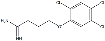 4-(2,4,5-trichlorophenoxy)butanimidamide Struktur